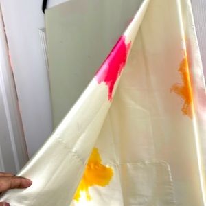 NWOT satin silk saree